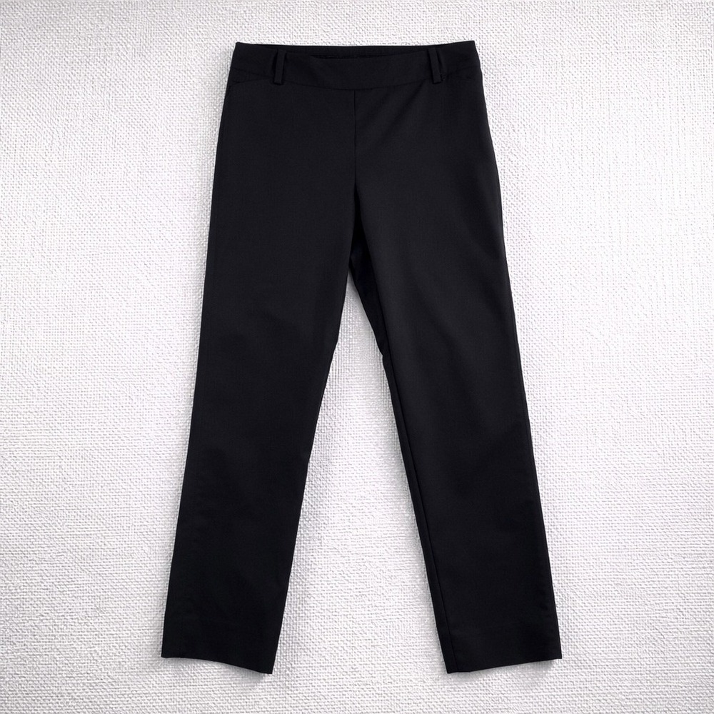 White House Black‎ Market Perfect Form Slim Ankle Pants Black Women's Size 10